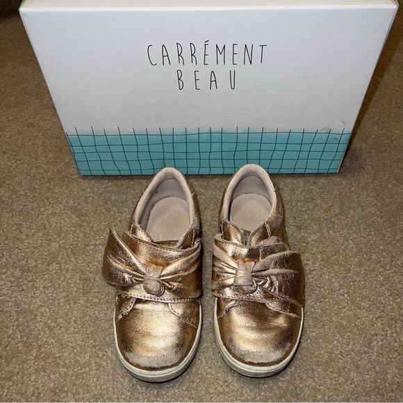Carrement Beau Girls Copper Trainers - Picture 4 of 8